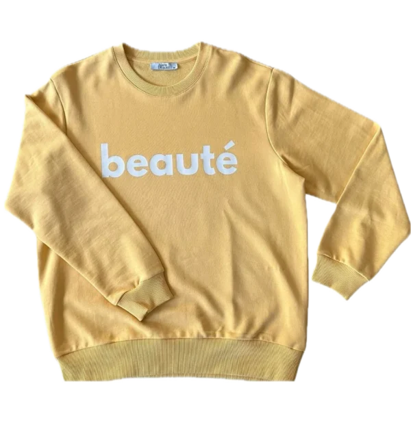 Beaute JauneBlanc Sweatshirt - Image 2