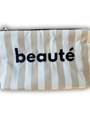 Beige Beauté Makeup Bag