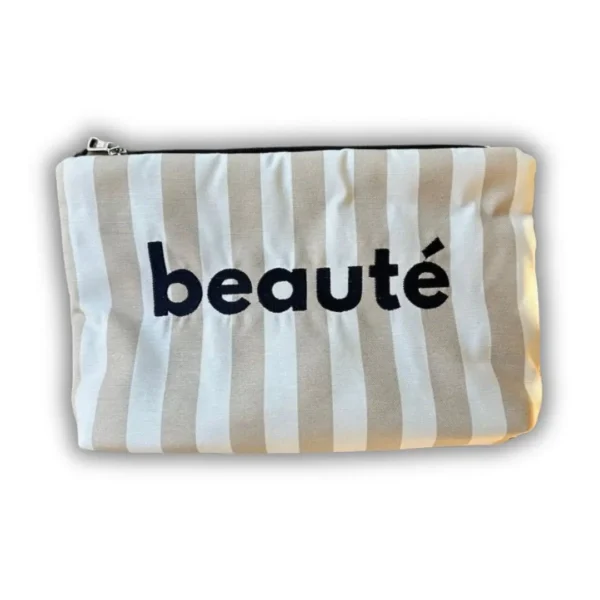 Beige Beauté Makeup Bag